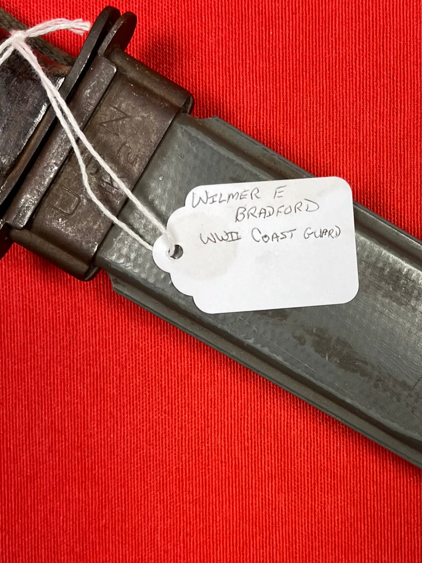 WW2 U.S. MK2 KA-BAR Fighting Knife Bradford U.S. Coast Guard