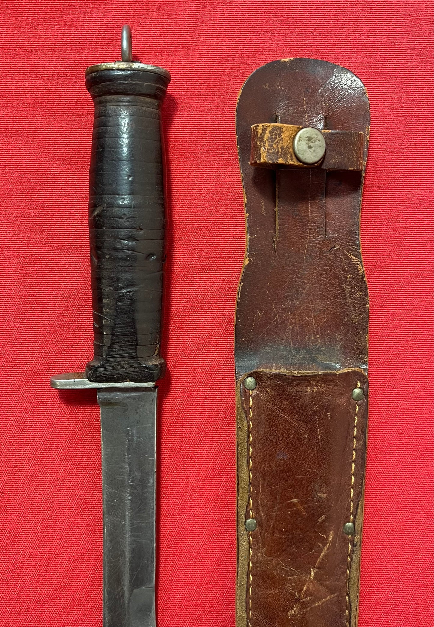 WW2 U.S. M3 Commercial Fighting Knife & Scabbard