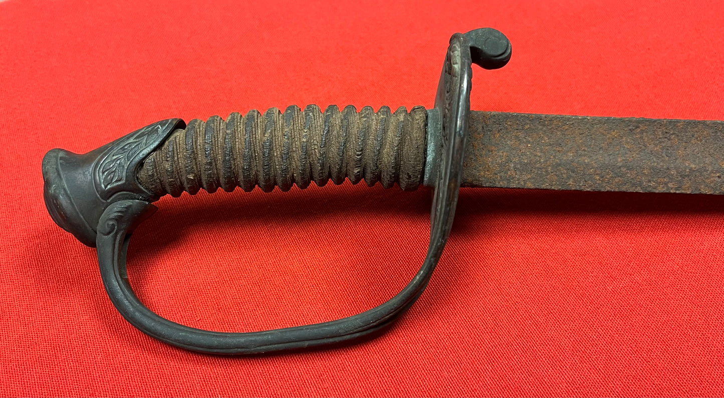 Civil War M1850 Foot Officers Sword Battlefield Pickup - Relic Condition