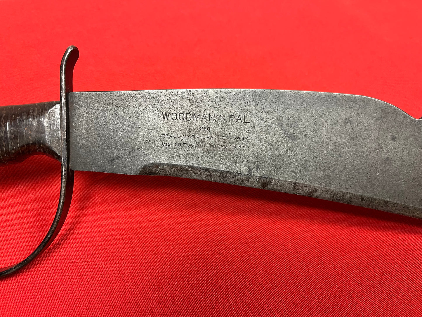 WWII Woodman's PAL Machete/Knife & Scabbard MFG by Victor Tool Co # 280 Reading, Pa