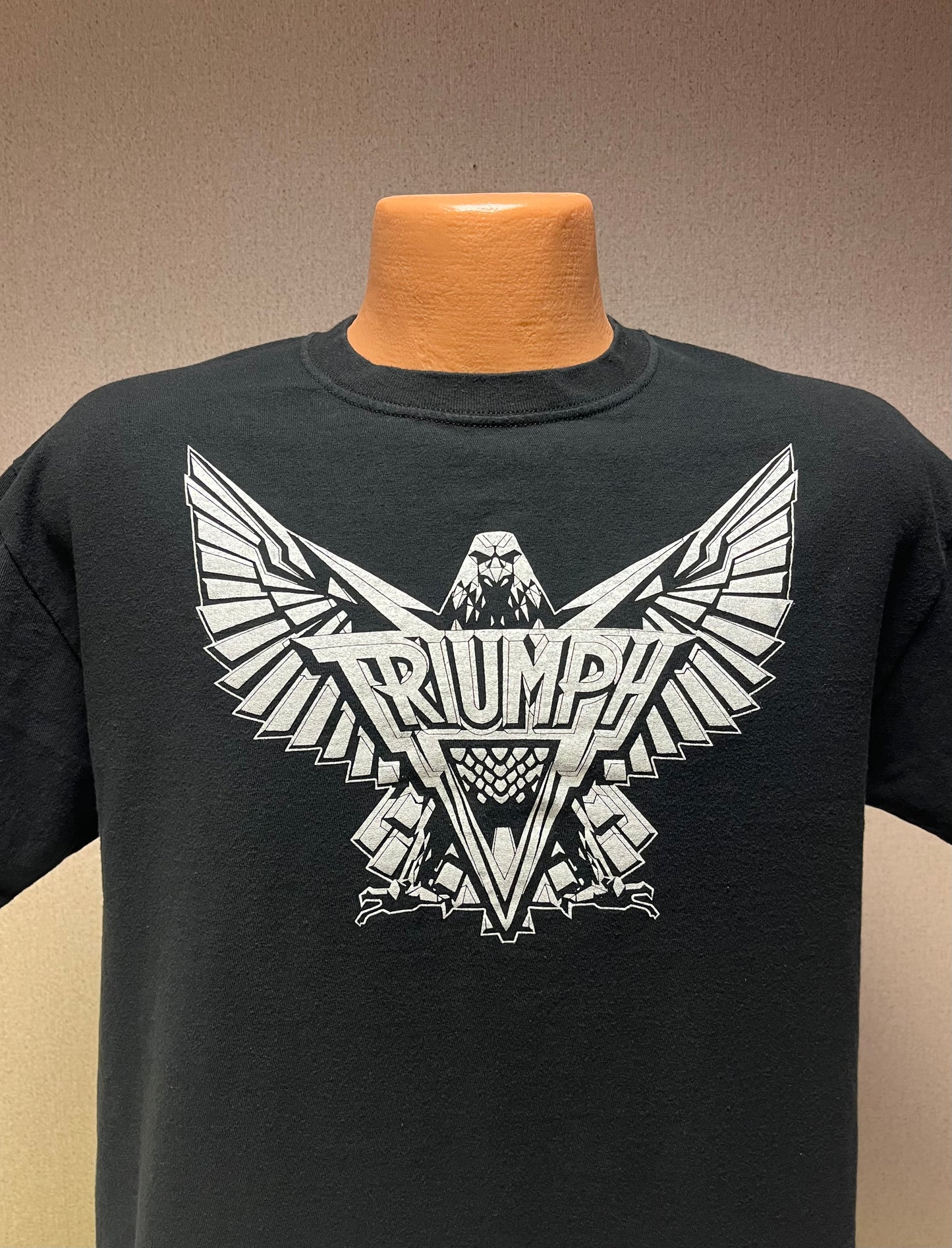 Vintage 80s-90s Triumph Band / Music T-Shirt by M&O Knits 100% Cotton - Medium