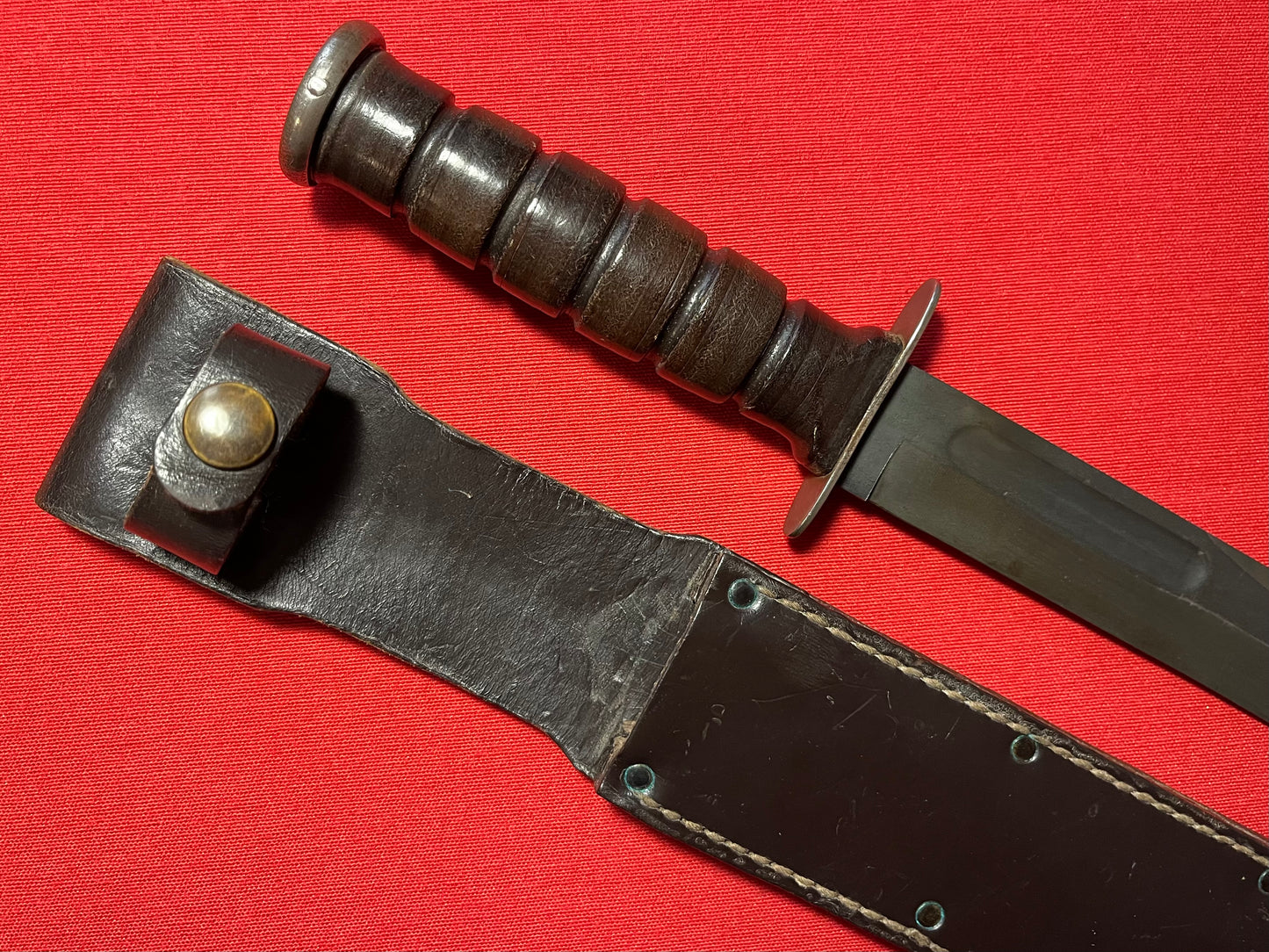 Vietnam Era U.S. CAMILLUS NY MARK 2 Fighting Knife MK2 " ID Number " Engraved