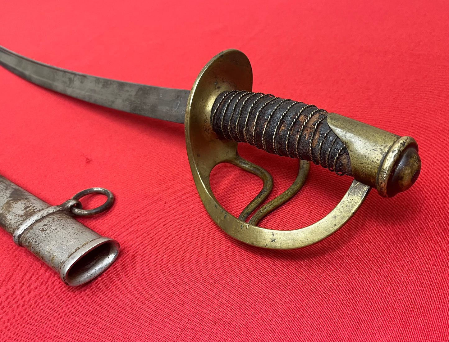 SCARCE - U.S. MODEL 1860 LIGHT CAVALRY SABER & SCABBARD BY - C. ROBY