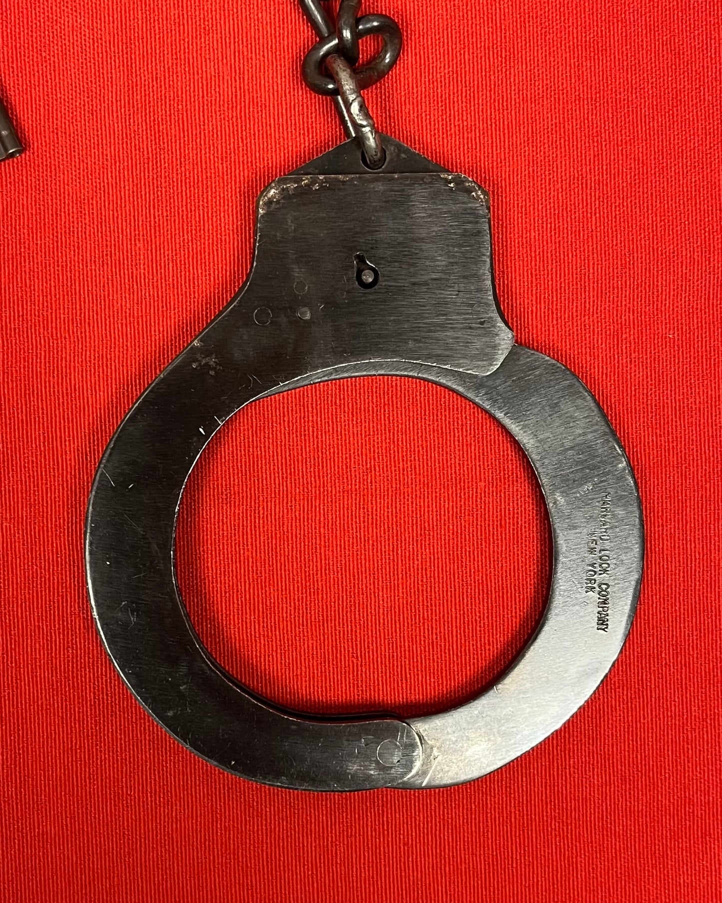 Original WWII U.S.N. Navy Marked Handcuffs Harvard Lock Company Hand & Leg Irons W/ Keys