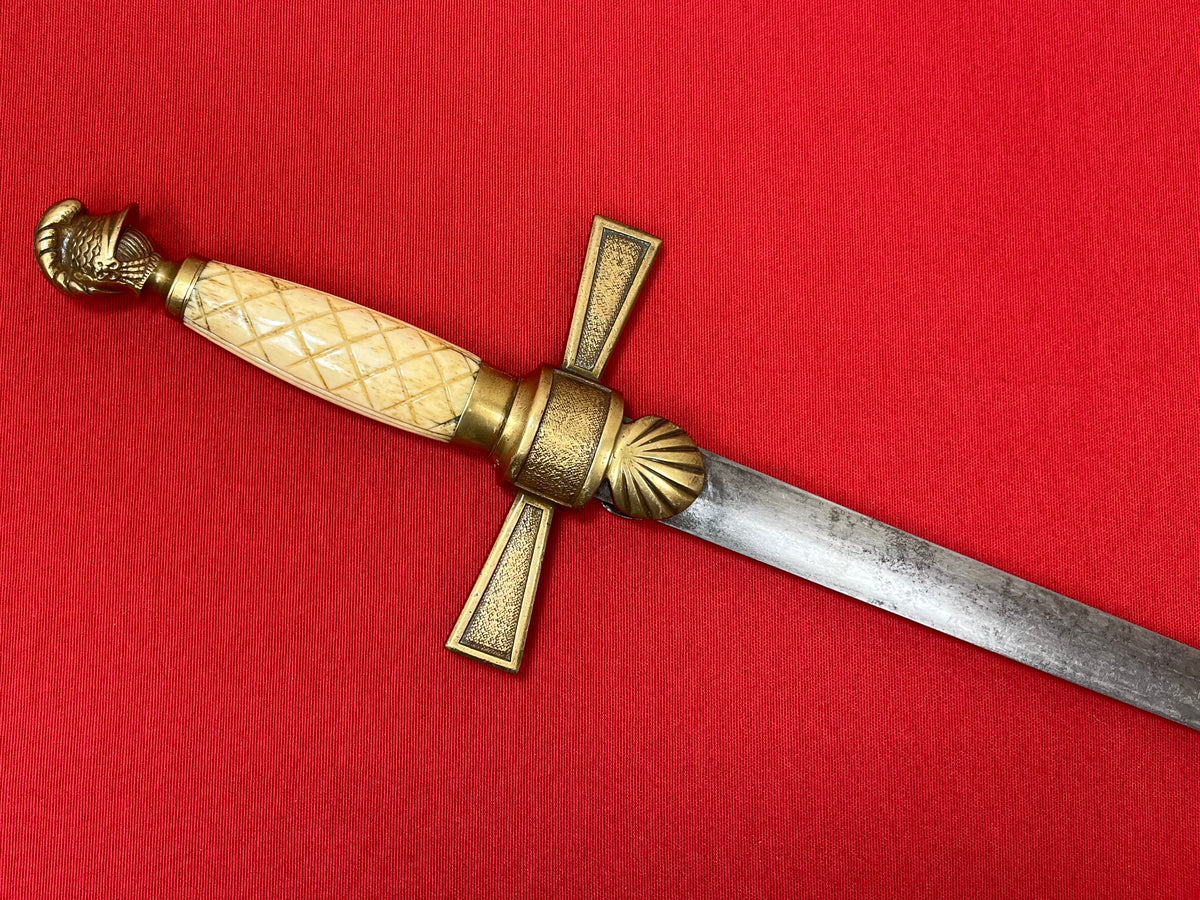 U.S. Civil War Era Militia Non-Commissioned Officer’s Sword Knights Head Pommel C.1850