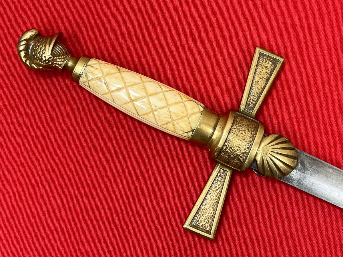 U.S. Civil War Era Militia Non-Commissioned Officer’s Sword Knights Head Pommel C.1850