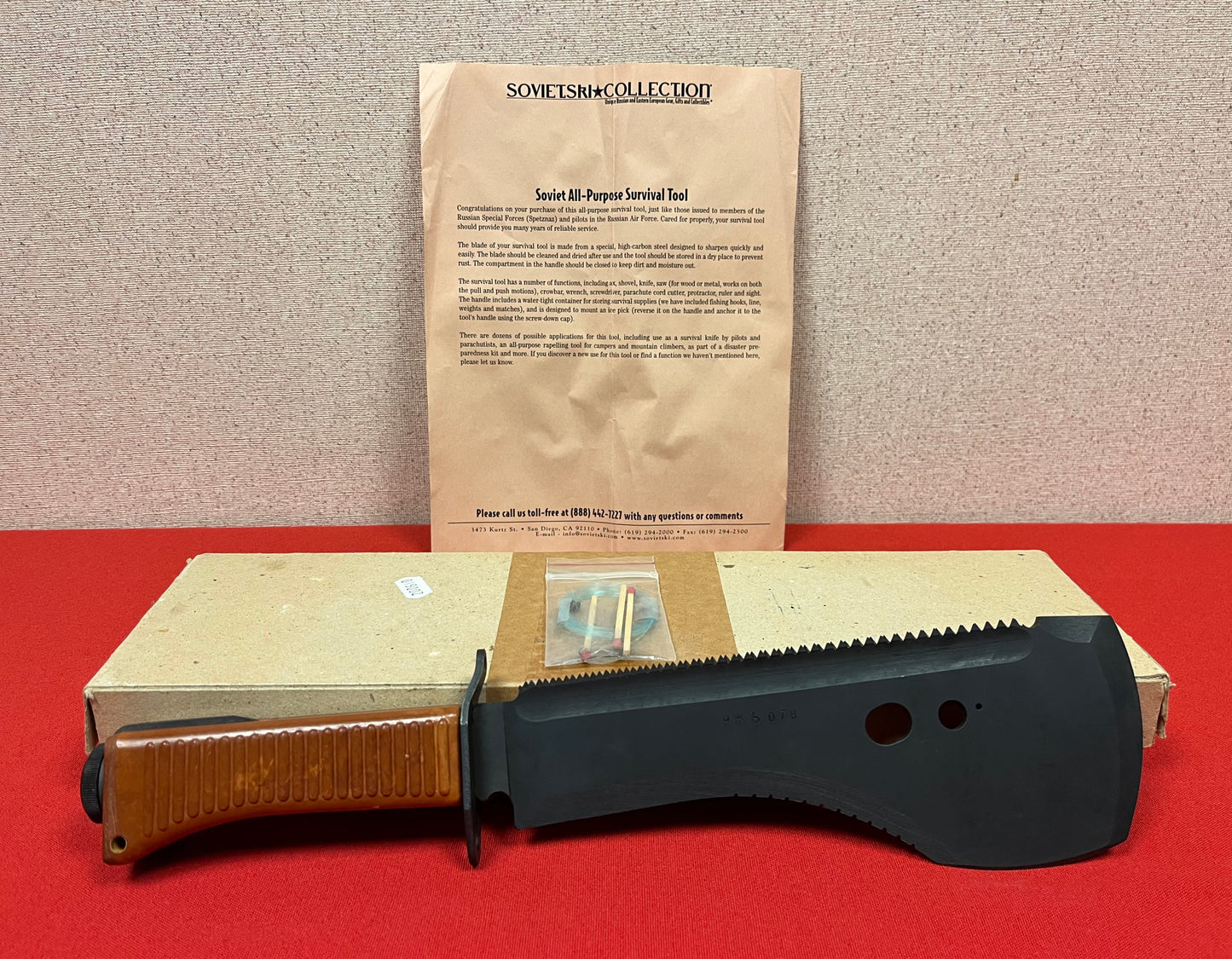 Vintage - Russian Soviet USSR Spetznaz Machete Special Forces Survival Knife 15"
