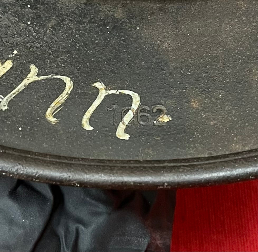 Original WWII M1940 German Army Helmet W/ Liner & Name