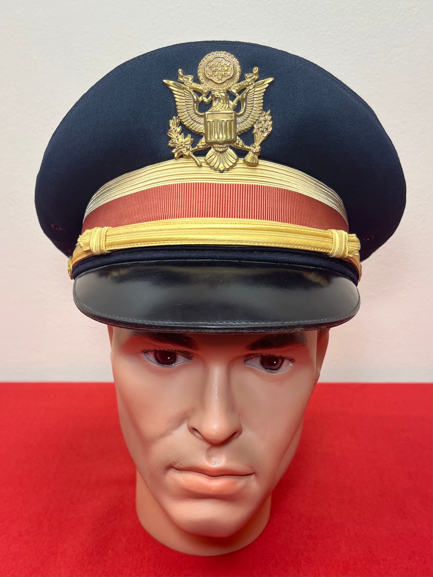 U.S. Army Officer’s Visor Cap of Captain W. Groome HQ 1st Missile BN Granite, MD - (Nuclear Missile Facility) Vietnam Era  ￼