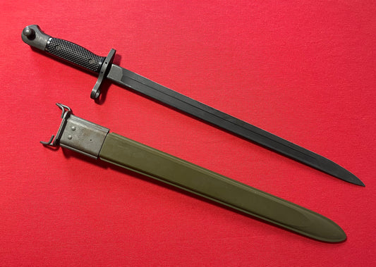 Vietnam Era US M1917 Bayonet by Canadian Arsenals W/ VZM Scabbard Trench Shotgun