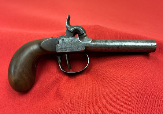 Civil War Era Belgian Double Barrel Percussion Boot Pistol Circa 1850-60