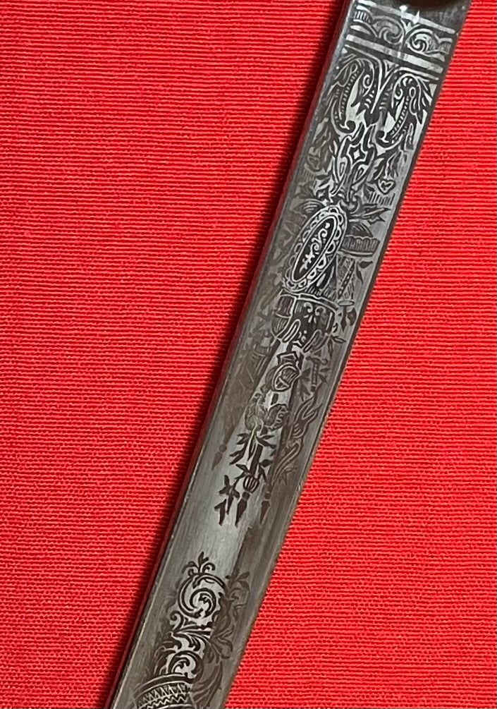 WW1 Imperial German Sword / Maker W.K & C / Engraved Blade - MUST SEE!!!