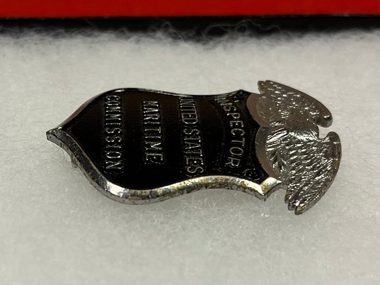 WWII US Maritime Commission Inspector Badge Numbered 801 Obsolete - Very Scarce