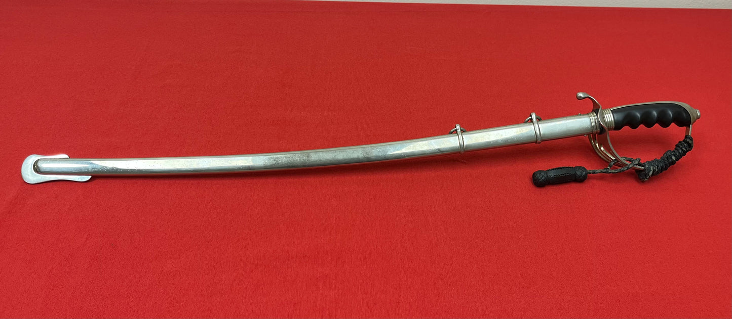WW2 Era U.S. M1902 Officer’s Sword & Scabbard W/ Knot ENGRAVED