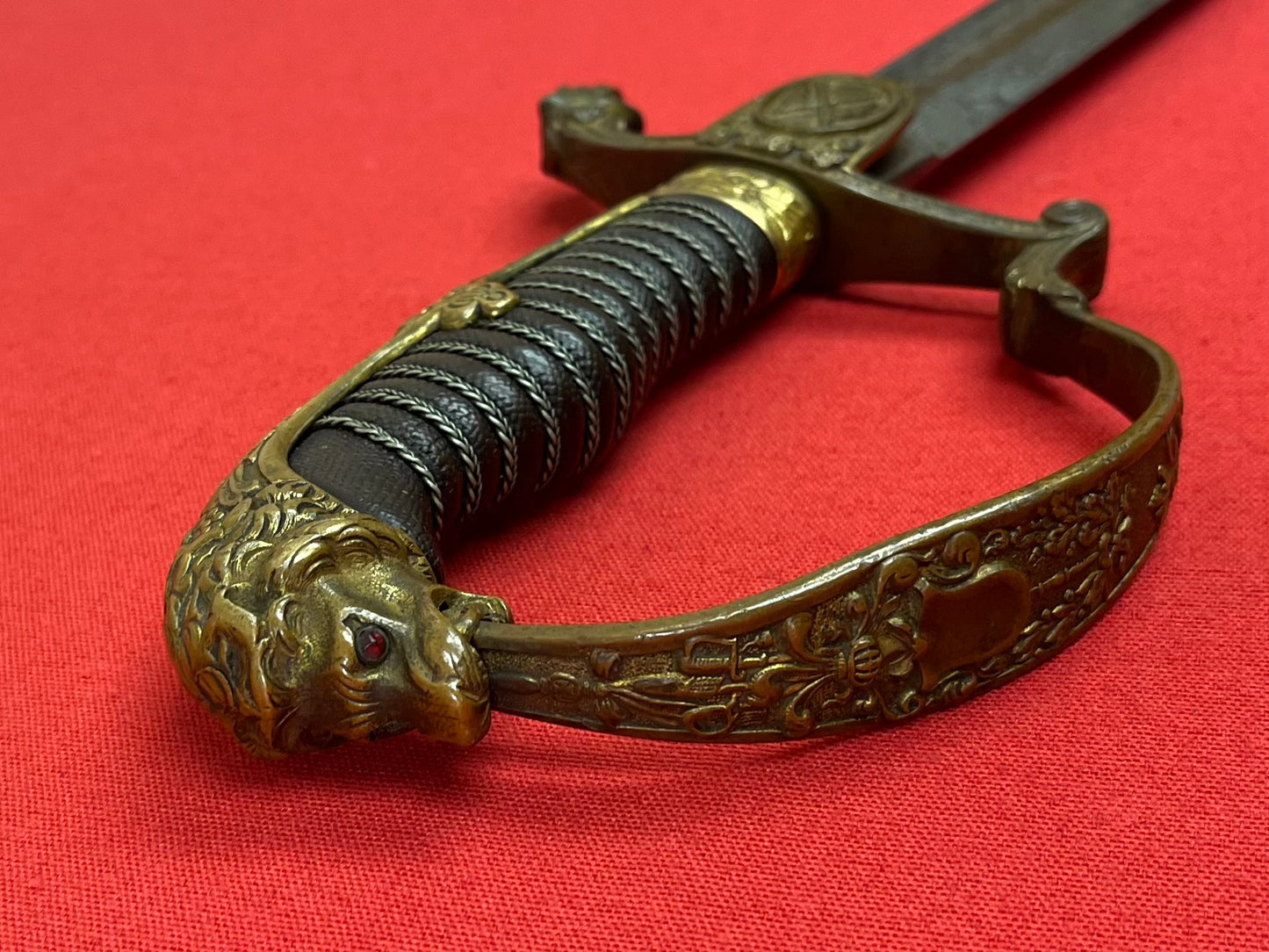 Pre WW1 Imperial German (Lions Head) Lancers Officer’s Sword - Engraved