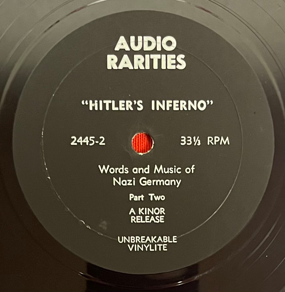 World War II Vinyl LP Hitler’s Inferno Marching Songs of Nazi Germany VG+