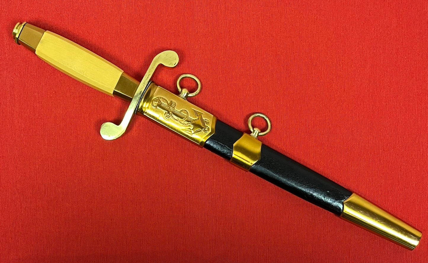 USSR Soviet Union Naval Officer's Dagger W/ Scabbard БУЛАM - Cold War Era