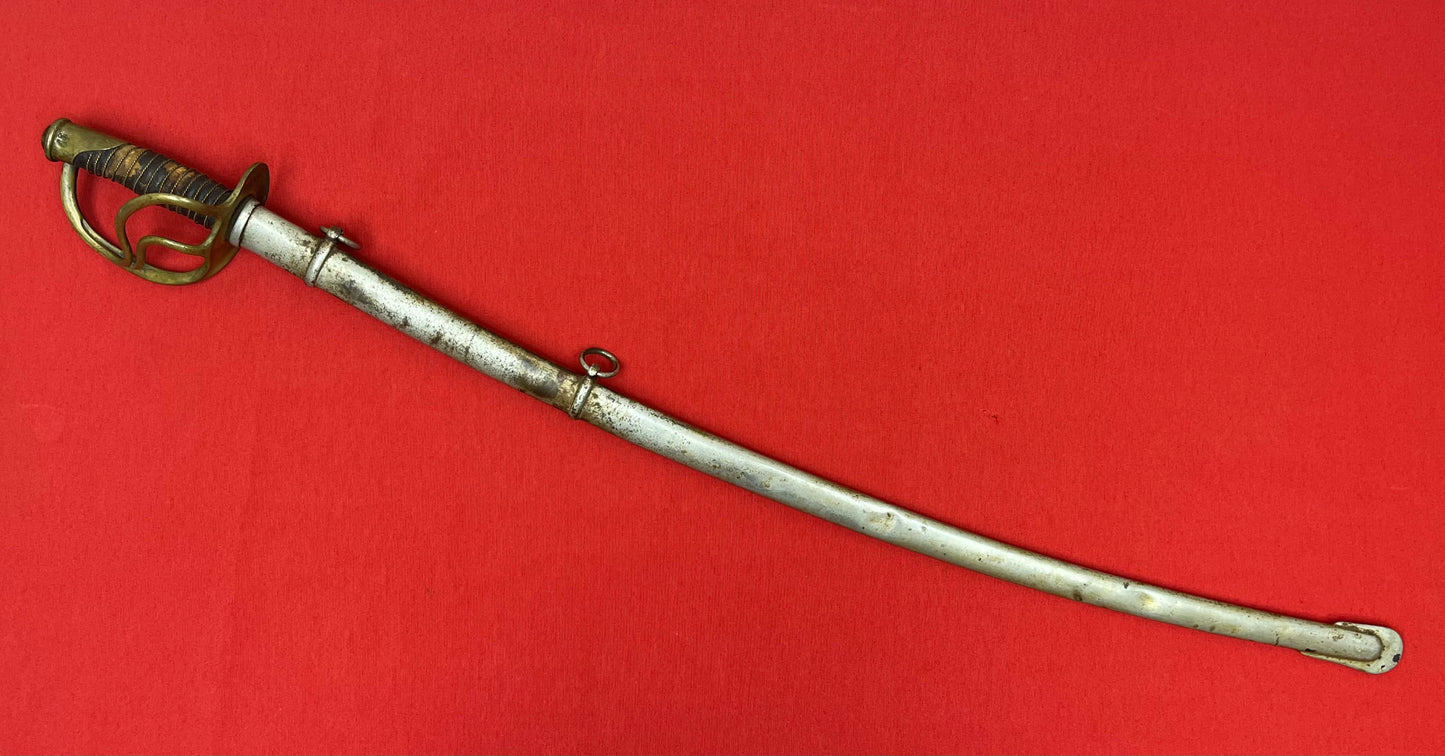 SCARCE - U.S. MODEL 1860 LIGHT CAVALRY SABER & SCABBARD BY - C. ROBY