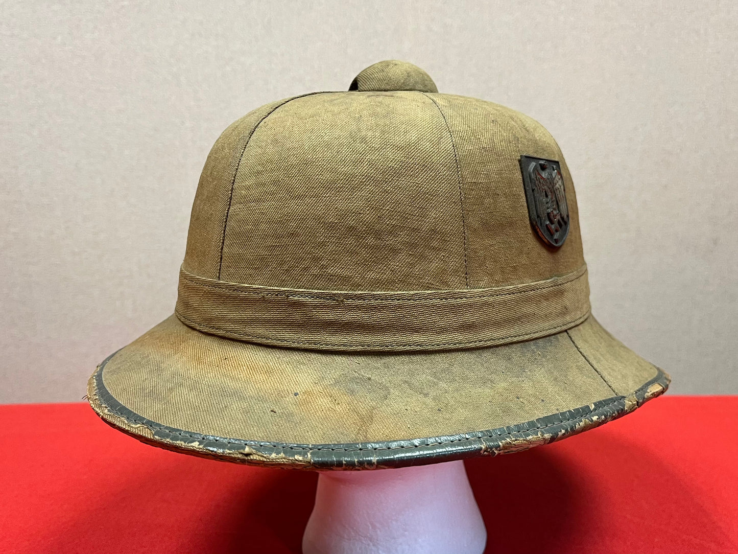 Original WWII German Heer Army Tropical Pith Helmet 1st Pattern