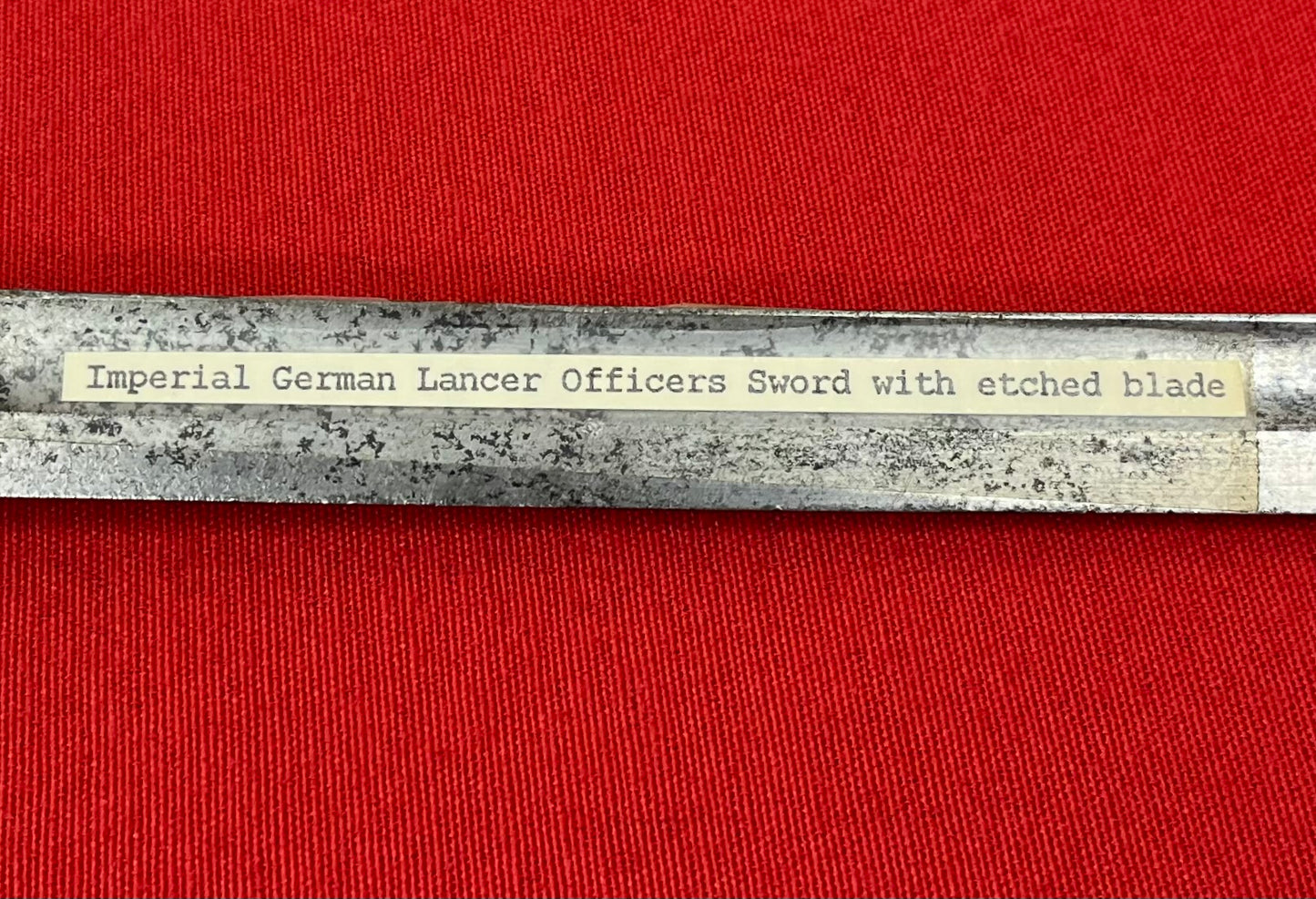 Pre WW1 Imperial German (Lions Head) Lancers Officer’s Sword - Engraved