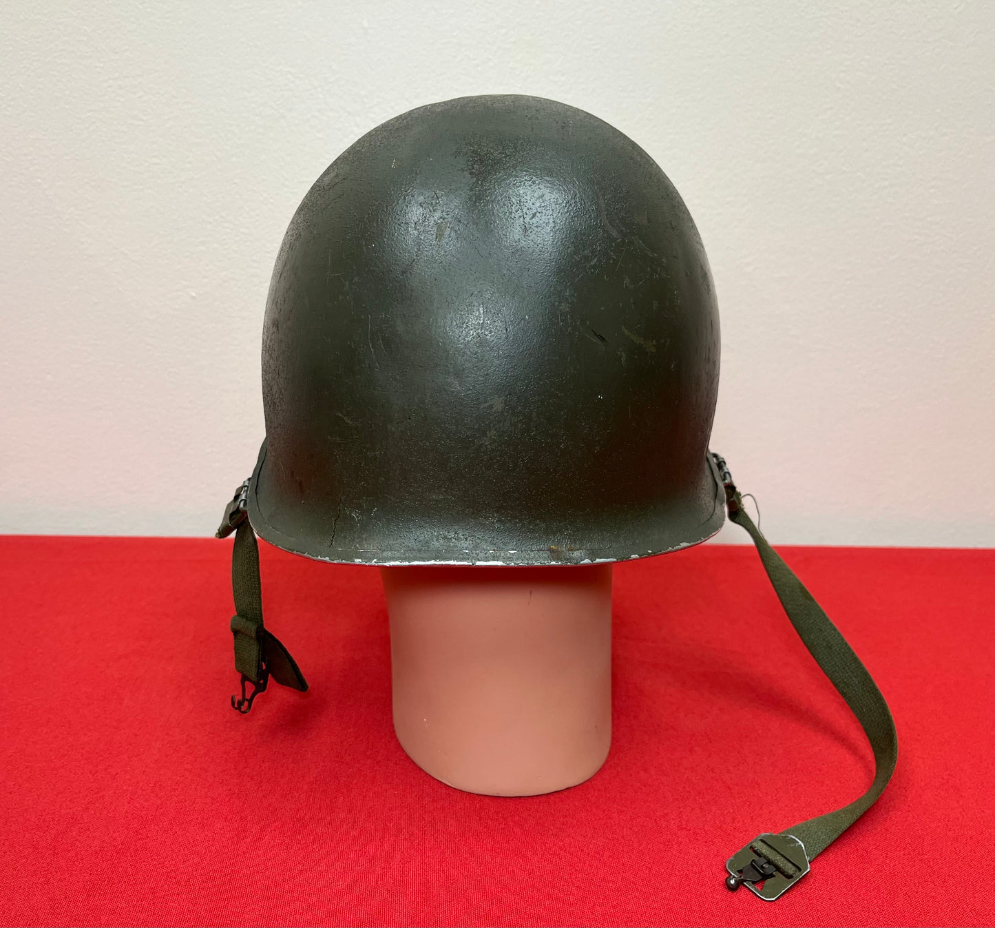 Authentic U.S. M1 Helmet & Liner Named W/ Insignia - Vietnam Era