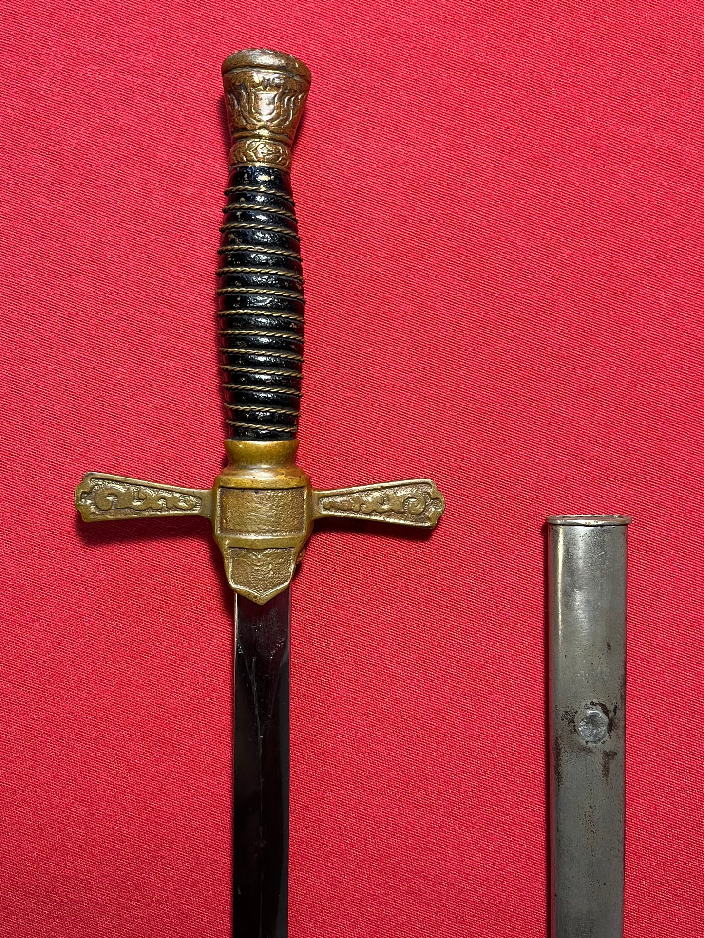 U.S 1880's Cadet Sword & Scabbard (Indian War Era)
