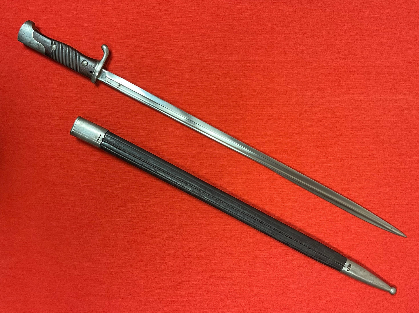 WW1 Era M1898 German "Quill Point" Bayonet W/ Matching Numbers by Simson & Co Suhl