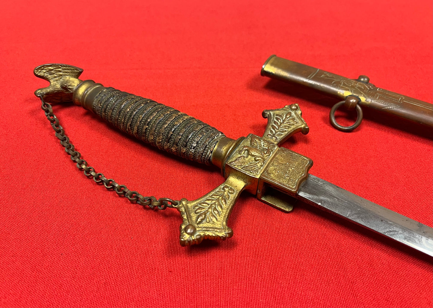 1872 Knights of the Golden Eagle Fraternal / Masonic Sword - Engraved