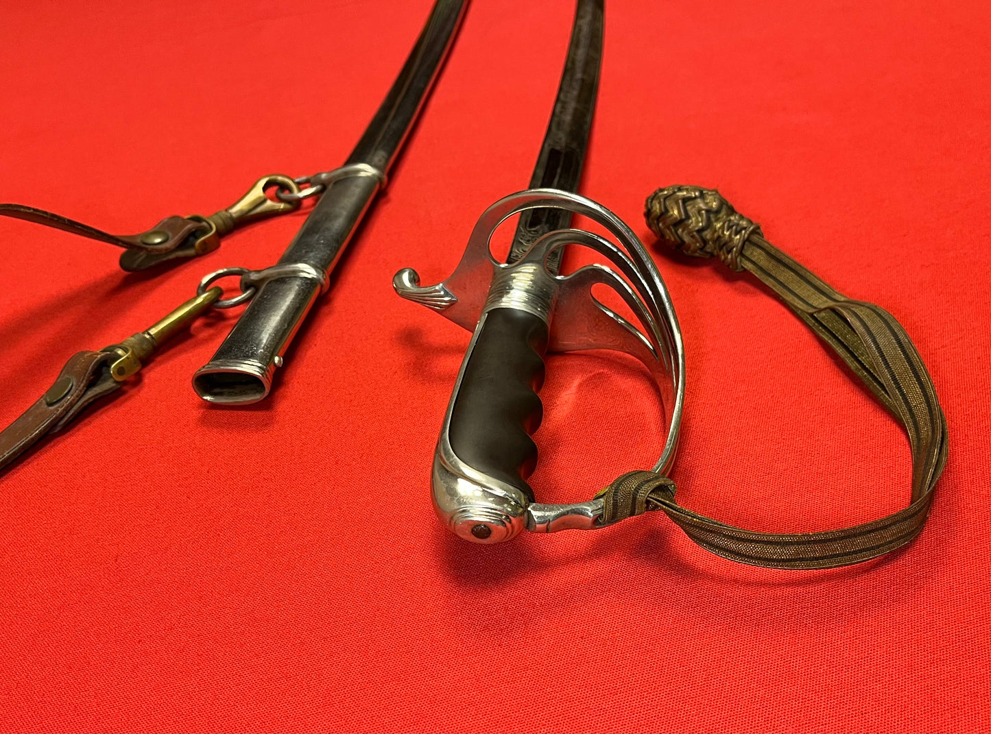 PRE-WW2 U.S. M1902 Officer’s Sword W/ Hanger & Belt ￼