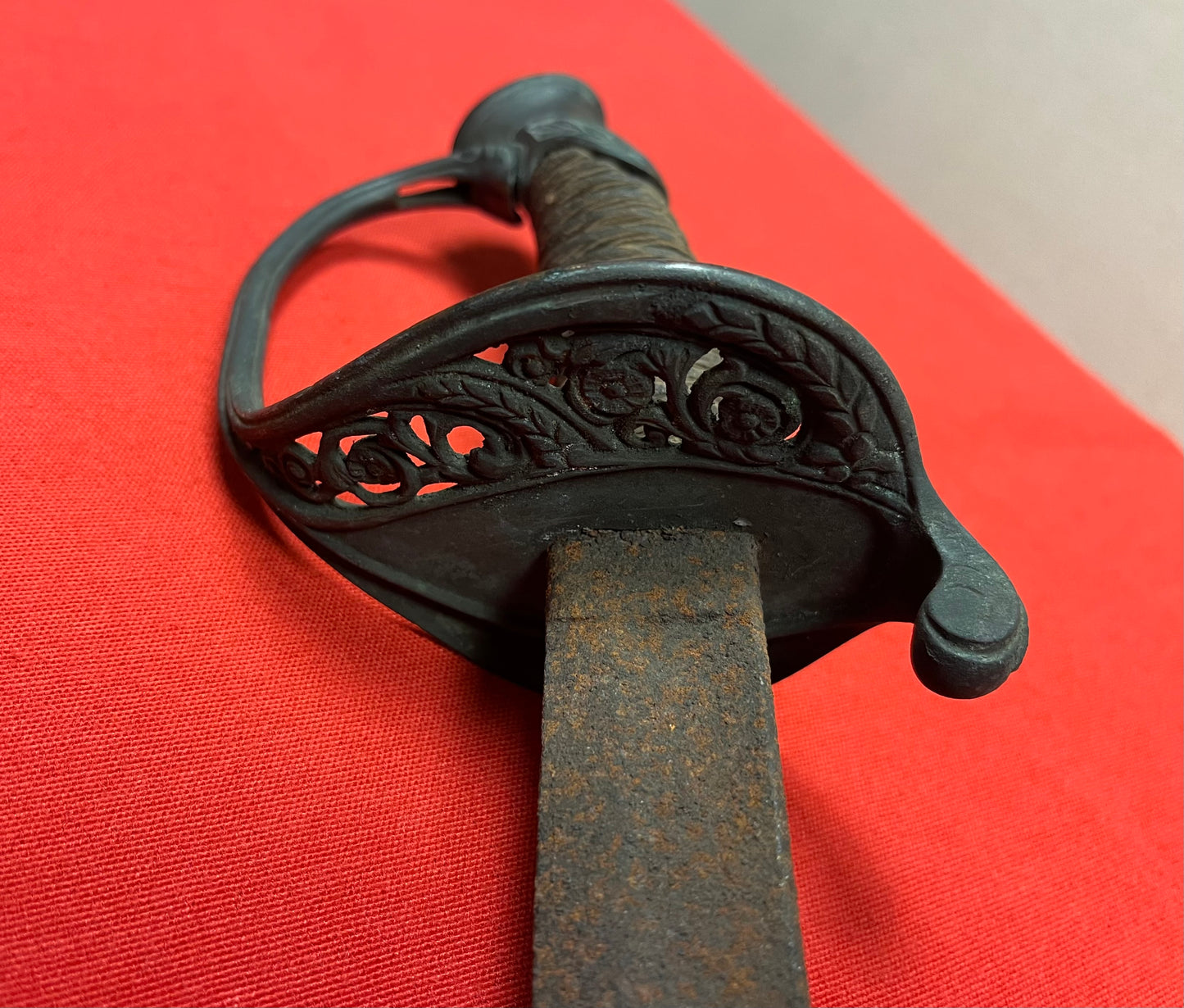 Civil War M1850 Foot Officers Sword Battlefield Pickup - Relic Condition