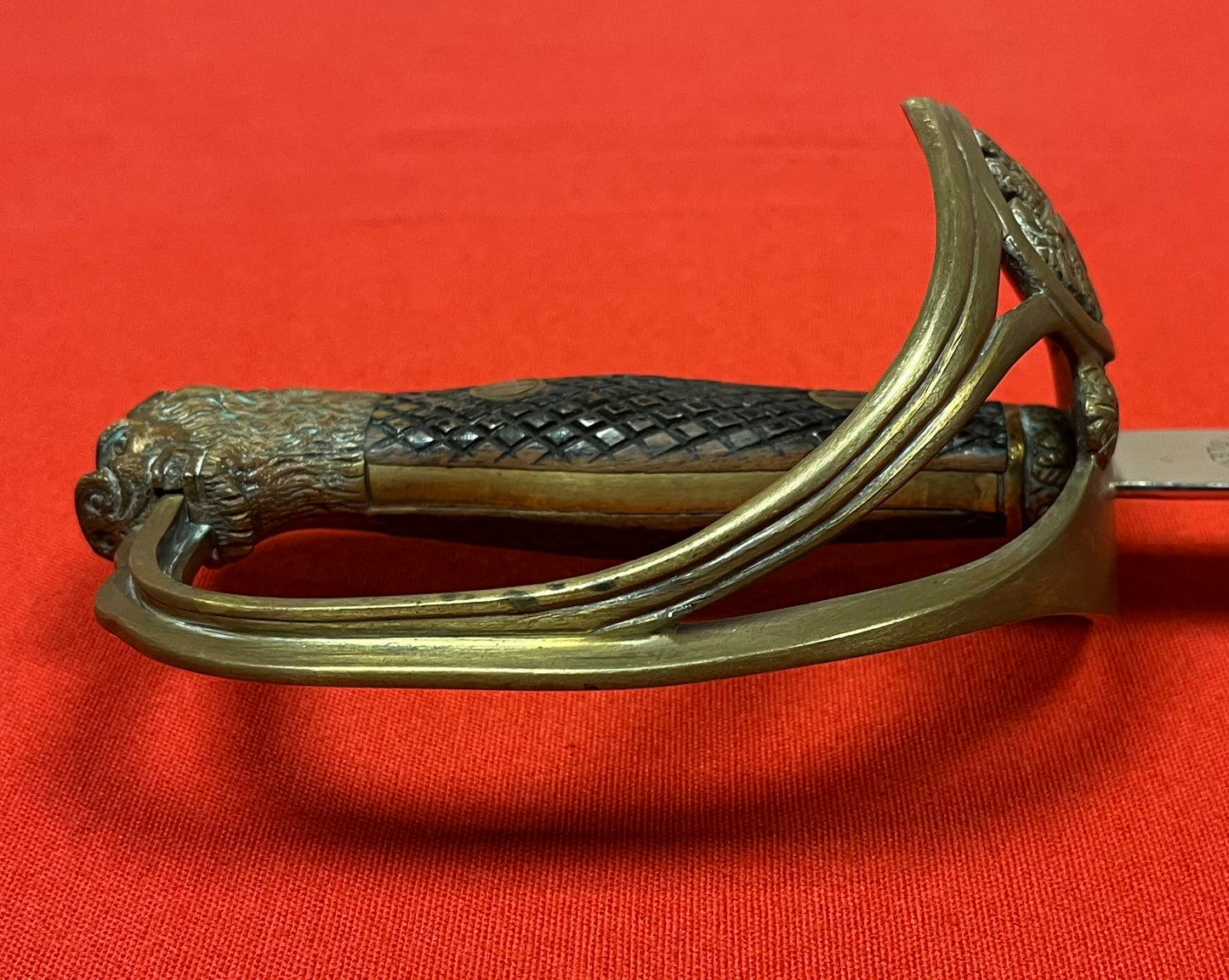 Spanish Army Officer’s “Lionhead” Sword & Scabbard - Authentic