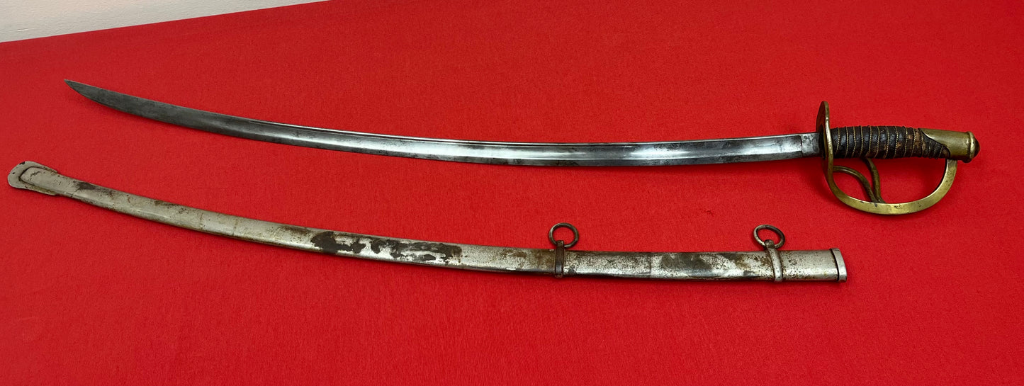 SCARCE - U.S. MODEL 1860 LIGHT CAVALRY SABER & SCABBARD BY - C. ROBY