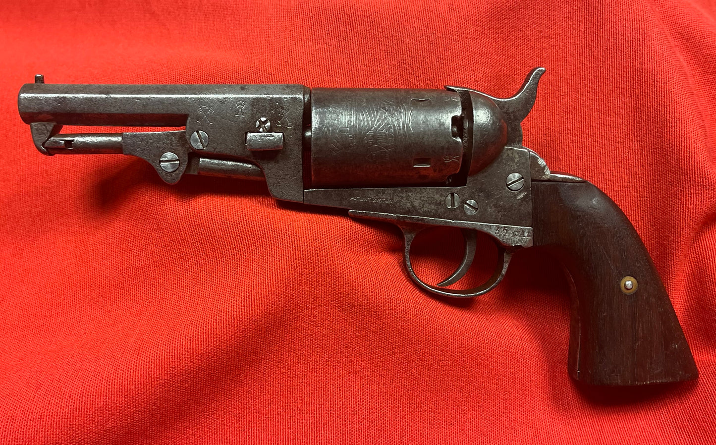1851 Colt Navy Revolver Belgian Manufactured W/ Patent Acceptance - Civil War Era