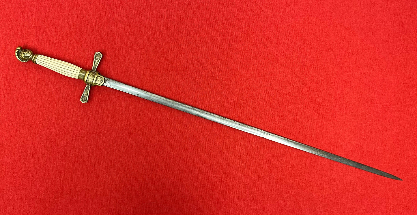U.S. Civil War Era Militia Non-Commissioned Officer’s Sword Knights Head Pommel C.1850