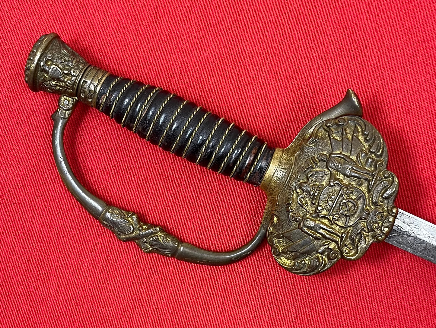 1800’s Sons of Veteran’s GAR Sword Etched Blade General Grant 1861-65 Civil War