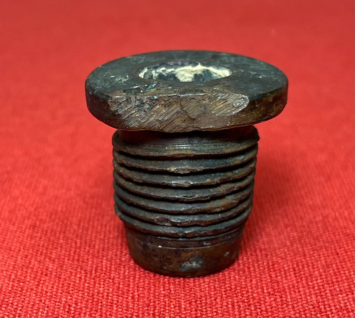 Authentic Civil War C.S.A. Artillery Shell Fuse Adapter - Dug Condition