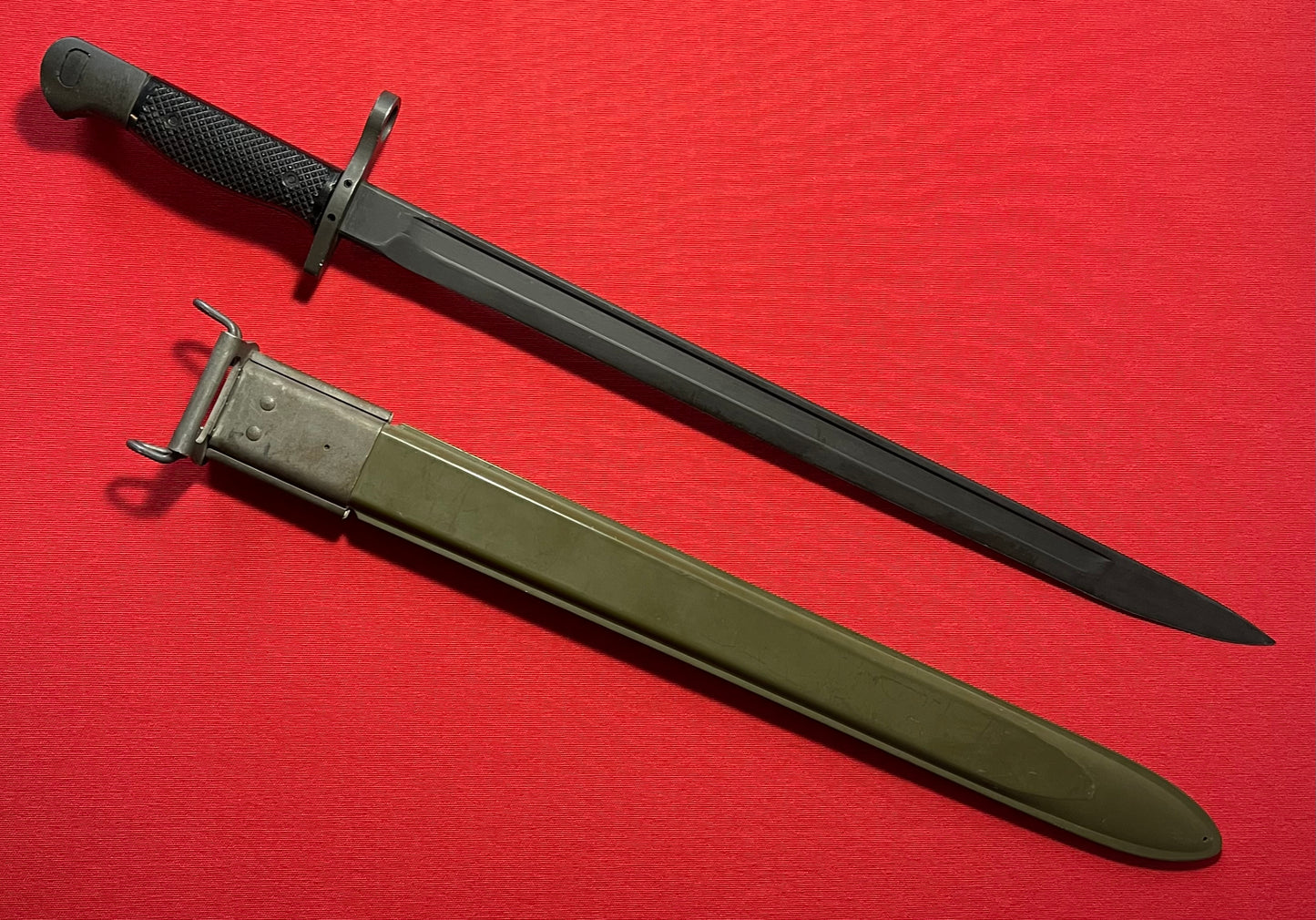 Vietnam Era US M1917 Bayonet by Canadian Arsenals W/ VZM Scabbard Trench Shotgun
