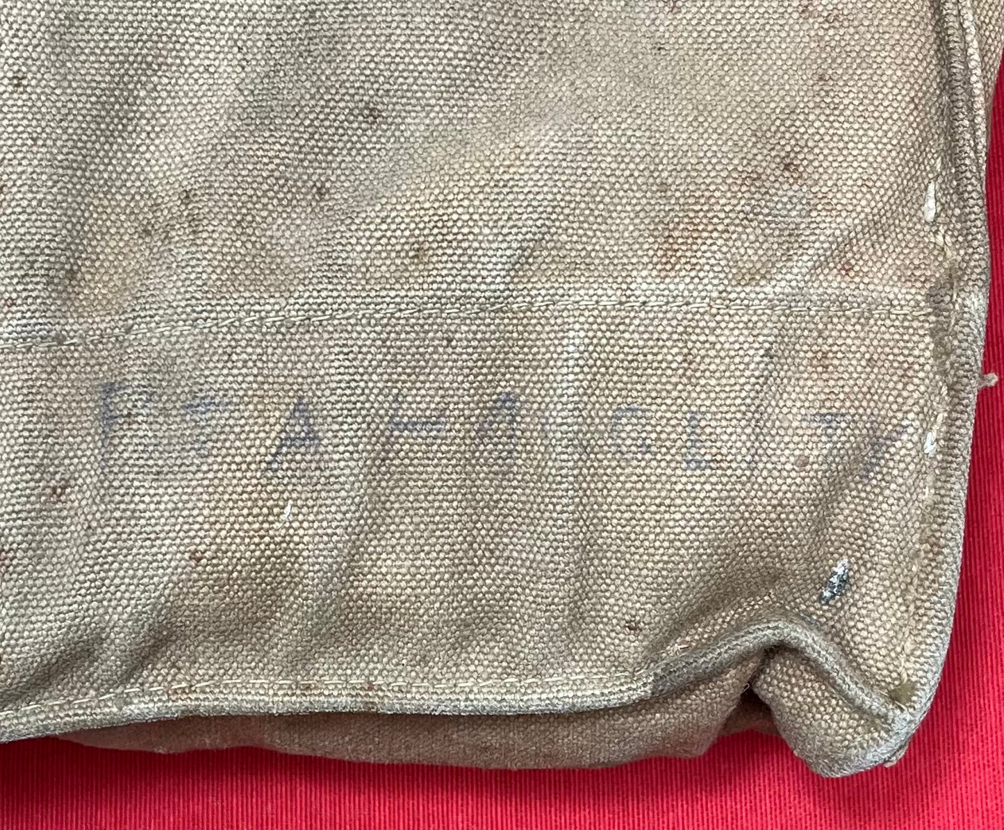 Original U.S. WWI M1917 SBR Gas Mask & Carry Bag - 91st Division Andrew Haggerty