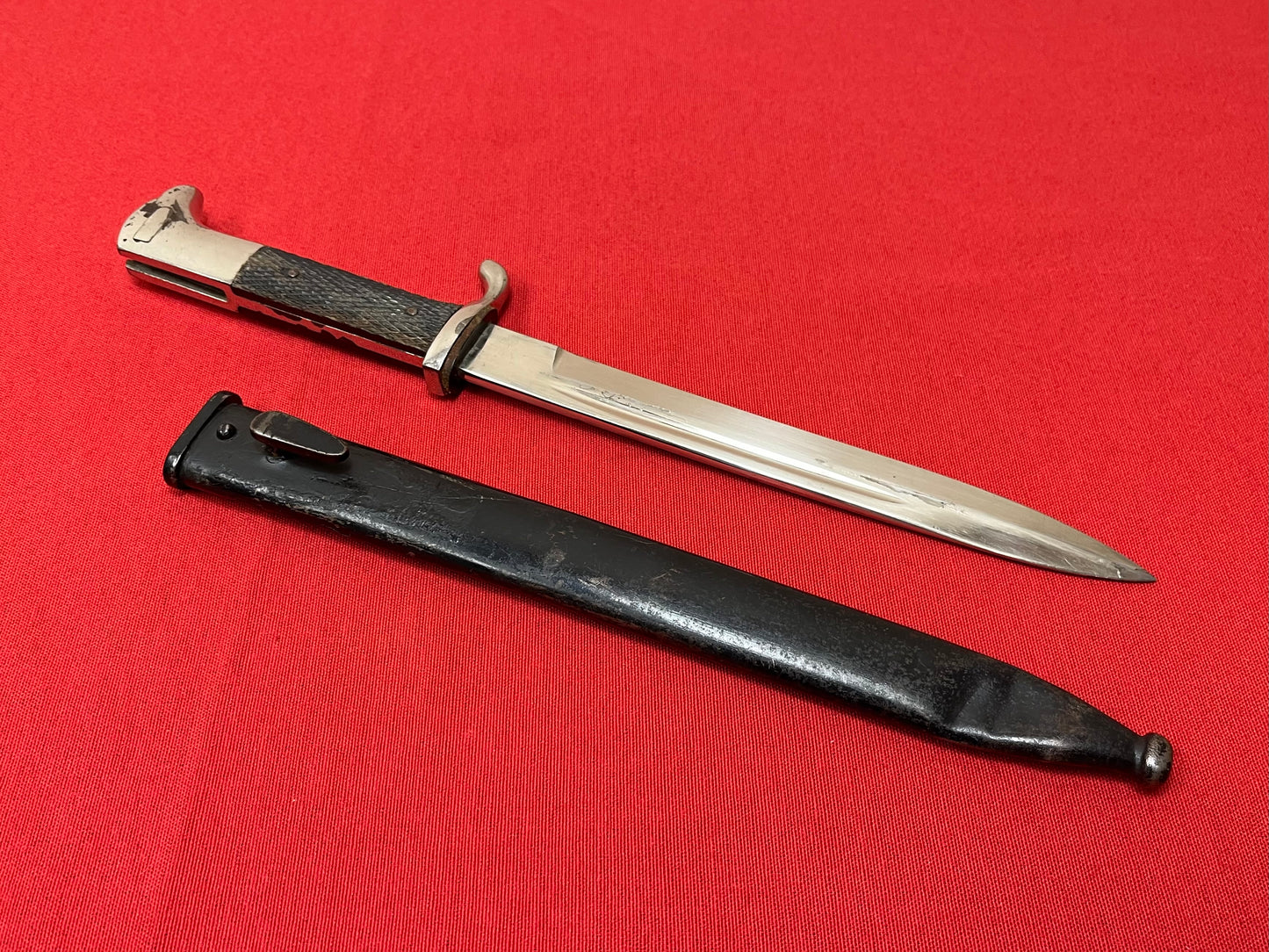 WW2 German K98 Mauser Dress/Parade Bayonet & Scabbard