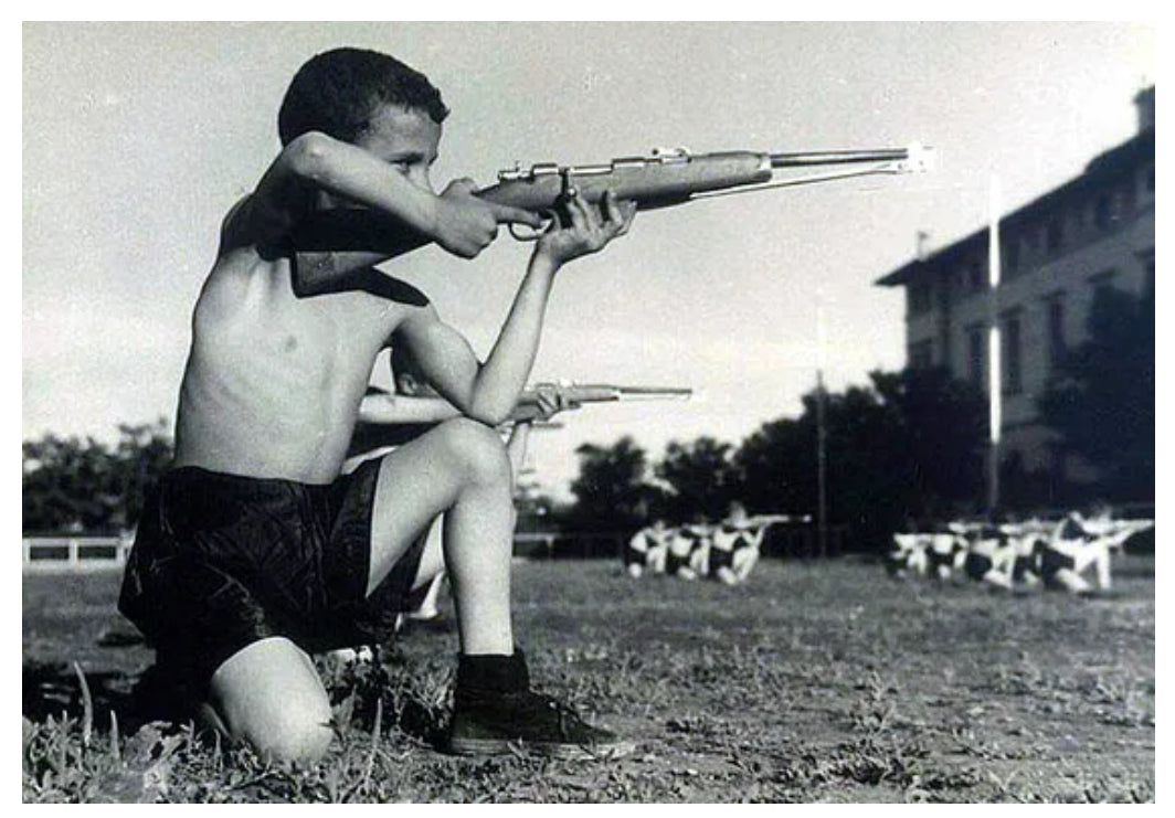WWll Italian ONB Fascist Youth Balilla Blank Firing M1891 Carcano Child’s Training Rifle