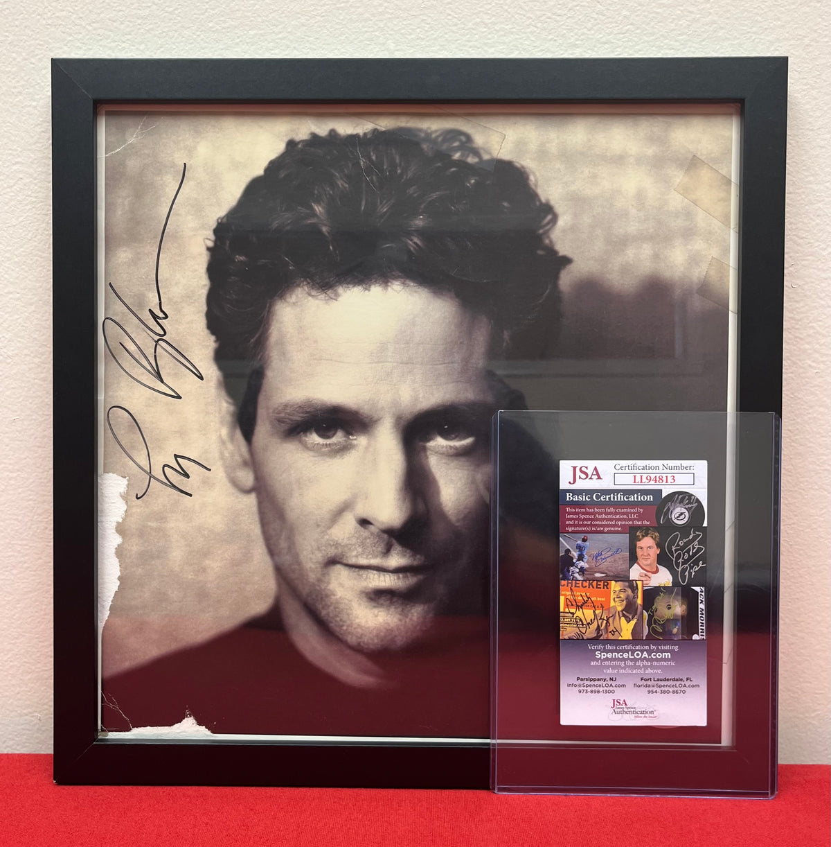 Fleetwood Mac - Lindsey Buckingham (Signed) Guitarist 12x12 Promo Poster Autographed 1992 JSA COA