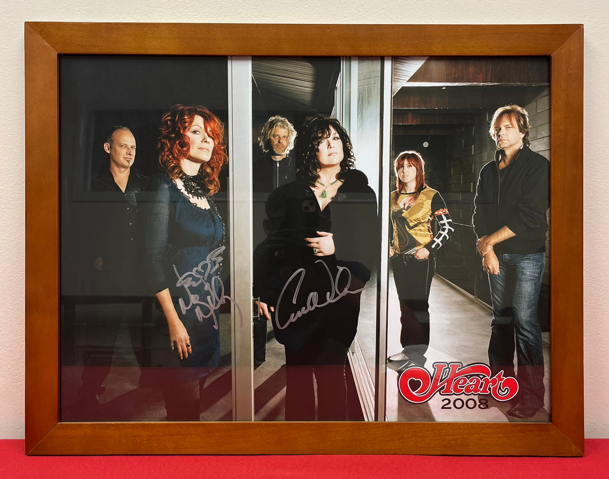 Heart - Ann & Nancy Wilson (Signed) 18x24 Poster Framed & Concert Ticket