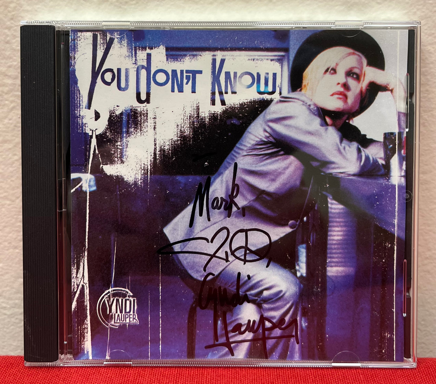 Cyndi Lauper - Hand Signed CD Booklet You Don't Know 1997