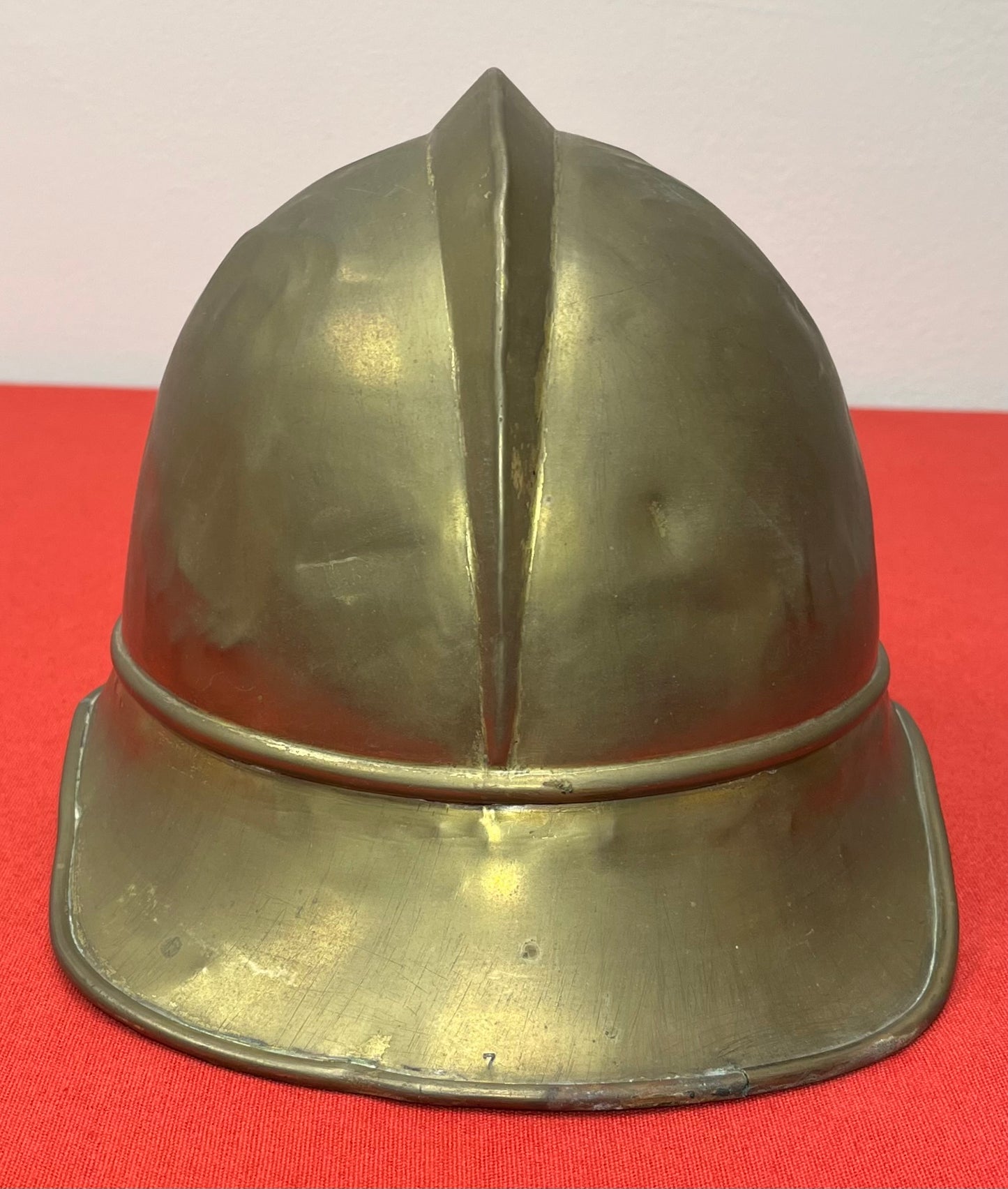 1920's Post-WW1 German Fire Brigade/Fireman’s Brass Helmet