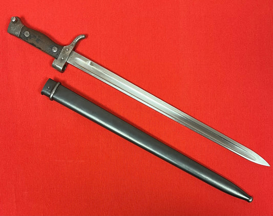 WW1 FRENCH M1892 MANNLICHER BERTHIER BAYONET & SCABBARD