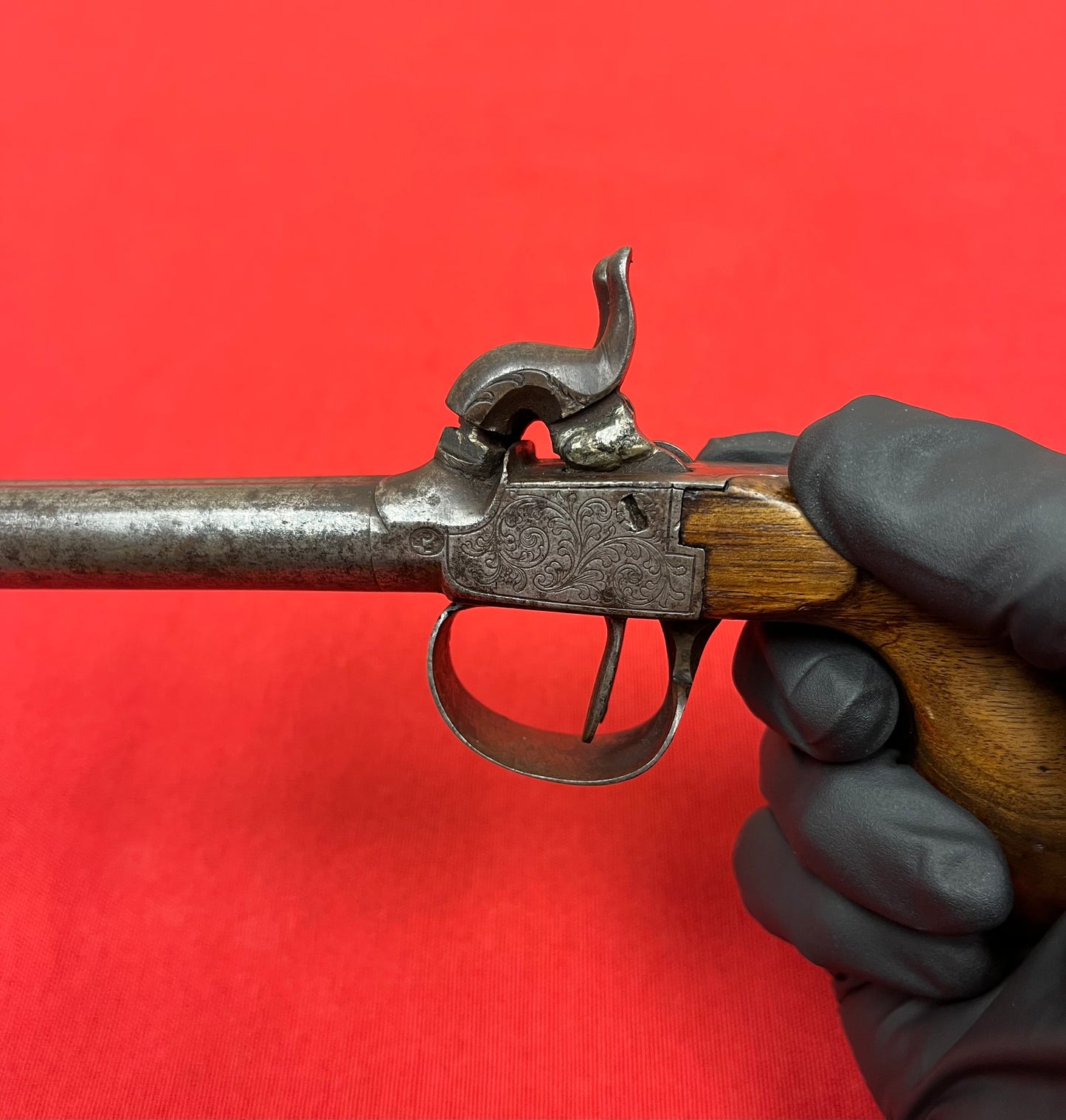 Civil War Era Belgian Double Barrel Percussion Boot Pistol Circa 1850-60