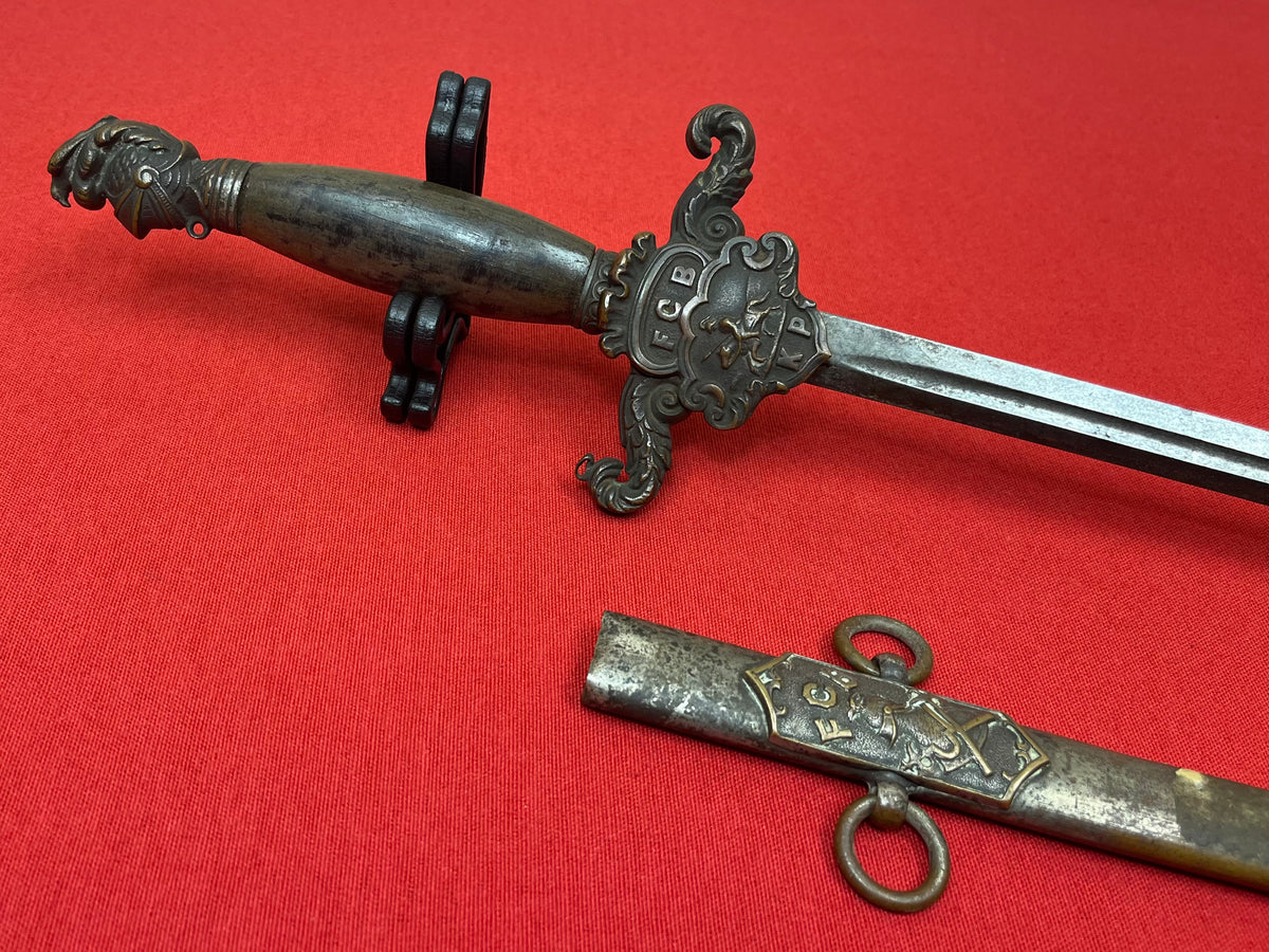 Knights of Pythias (FCB) Fraternal Order Masonic Sword - 19th Century
