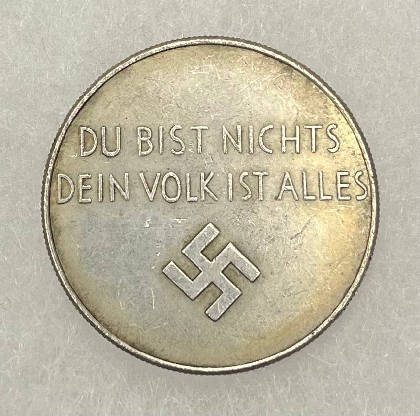 1933-36 Adolf Hitler Commemorative Medal .999 Silver