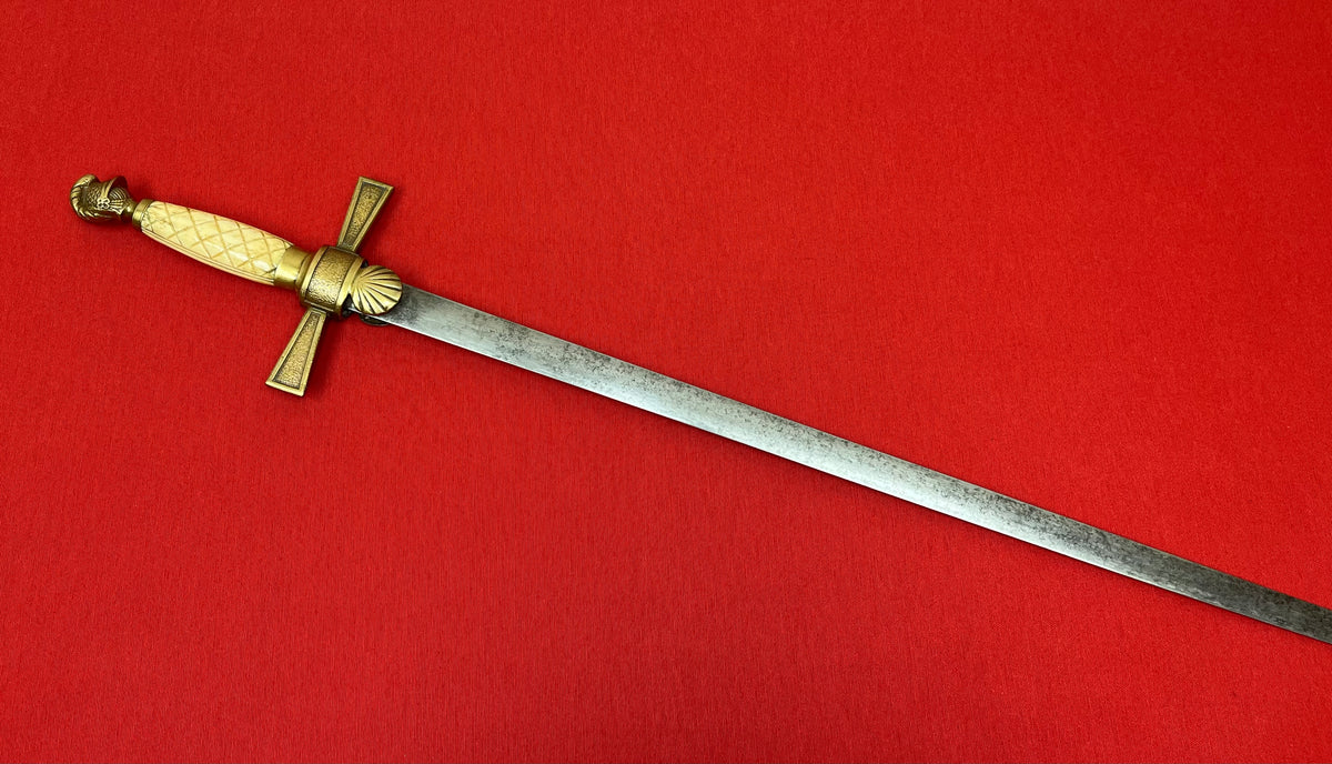U.S. Civil War Era Militia Non-Commissioned Officer’s Sword Knights Head Pommel C.1850