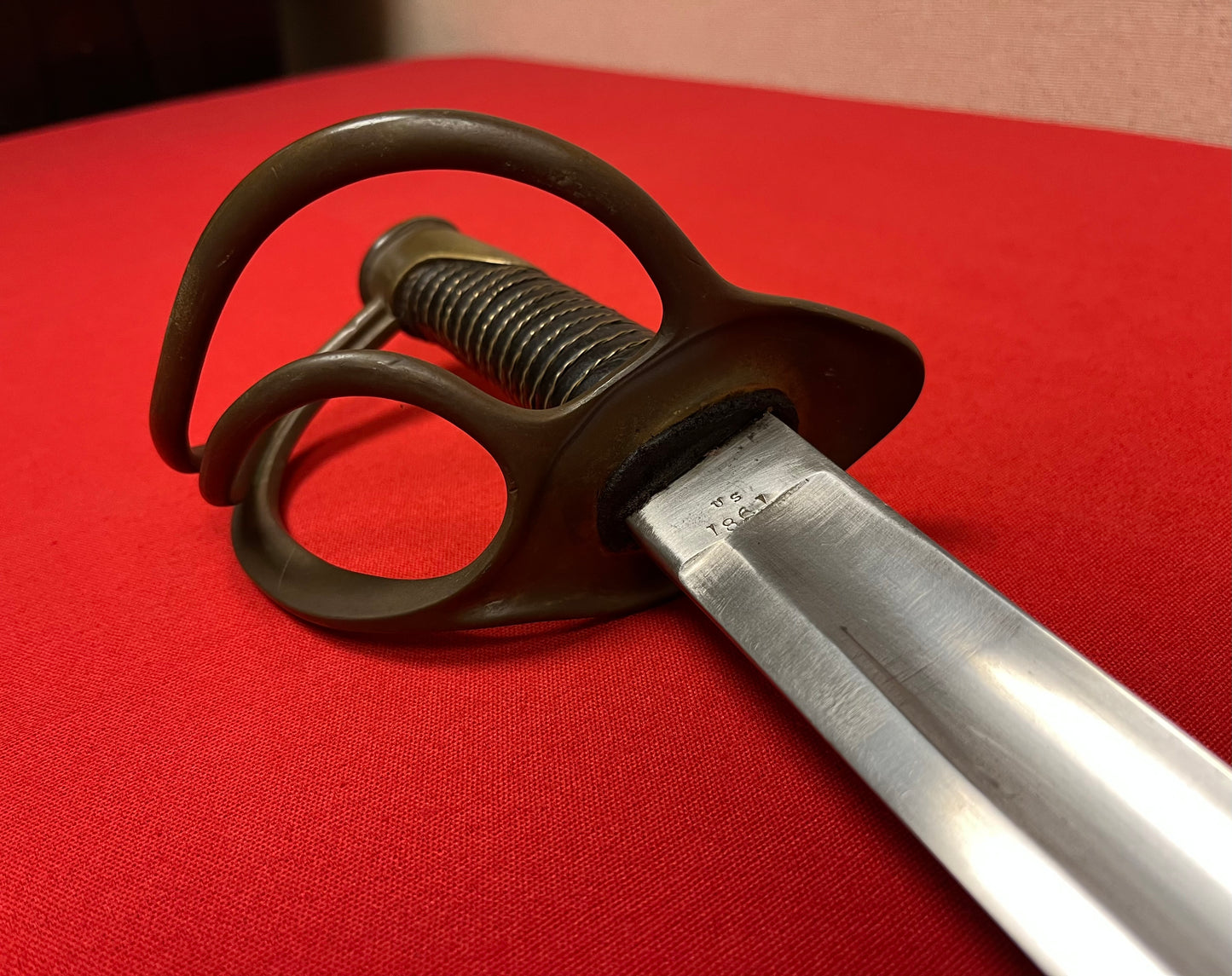Authentic M1840 U.S. Civil War "Wrist Breaker" Heavy Cavalry Saber/Sword by W. Clauberg Solingen
